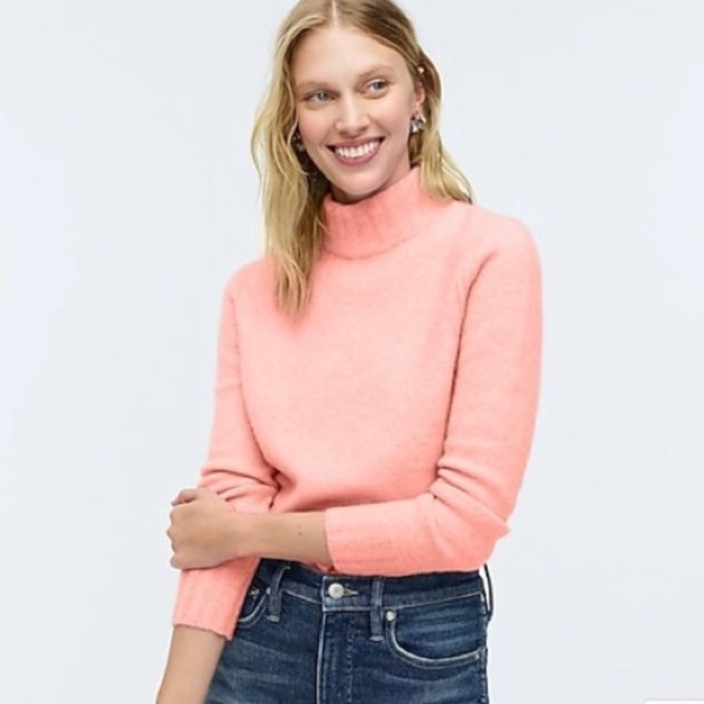 J Crew Mockneck Sweater in Supersoft Yarn